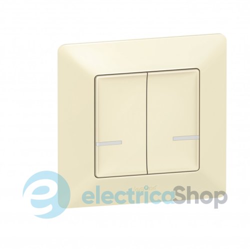 Умный беспроводной выключатель 2-кл. Valena Life with Netatmo 752287, слоновая кость