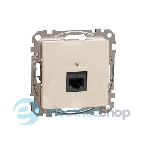 Компьютерная розетка RJ45 кат. 5е UTP SE Sedna Design SDD112451 бежевый