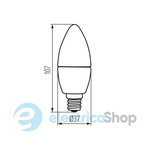 Лампа светодиодная Kanlux DUN 6,5W T SMD E14-WW LED 23430