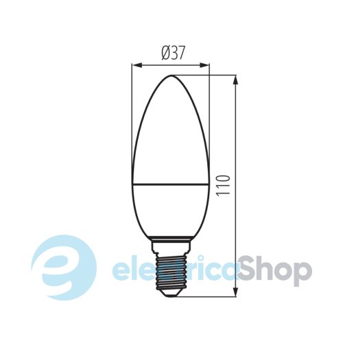 Лампа світлодіодна Kanlux IQ-LED C37E14 7,5W-WW 27297