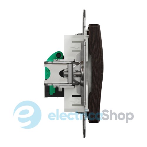 Комп'ютерна розетка RJ45 кат. 5е UTP SE Sedna Elements SDD181451 венге