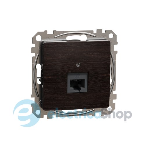 Комп'ютерна розетка RJ45 кат. 5е UTP SE Sedna Elements SDD181451 венге