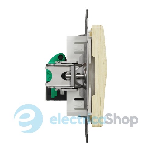 Комп'ютерна розетка RJ45 кат. 5е UTP SE Sedna Elements SDD180451 береза