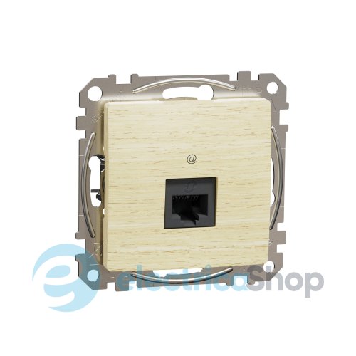 Комп'ютерна розетка RJ45 кат. 5е UTP SE Sedna Elements SDD180451 береза