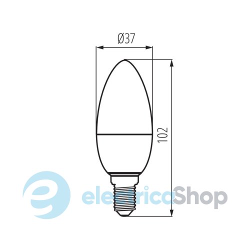 Лампа світлодіодна Kanlux IQ-LED C37E14 4,2W-NW 33729