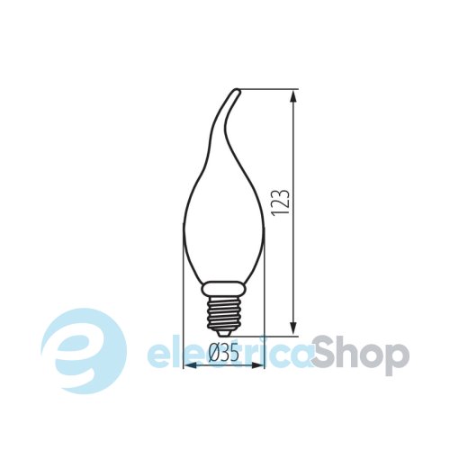 Лампа светодиодная Kanlux XLED C35T 2,5W-SW 29641