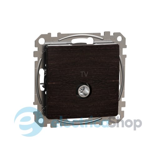 Розетка TV конечная 4дб SE Sedna Elements SDD181471 венге