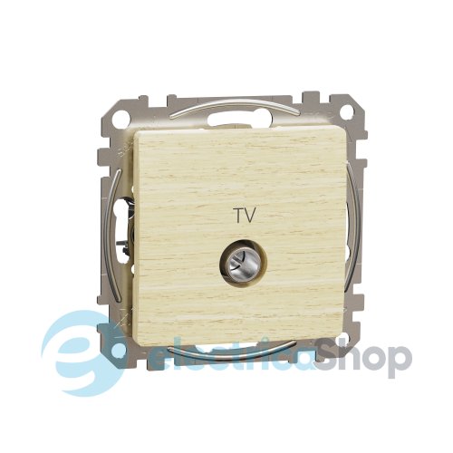 Розетка TV конечная 4дб SE Sedna Elements SDD180471 береза