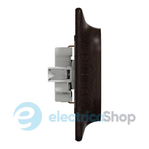 Розетка 2-я с з/к со шторками SE Sedna Elements SDD381221 венге