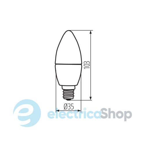 Лампа светодиодная Kanlux C35 N 6,5W E14-WW 31309