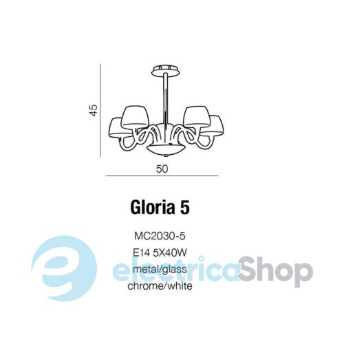 Люстра Azzardo AZ0175 Gloria 5