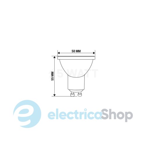 Світлодіодна лампа 21743 Biom BT-594 MR16 9W GU10 4200К матова