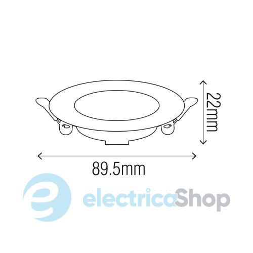 Светильник встроенный AURA-3 3W 6400K Horoz 016-068-0003-040
