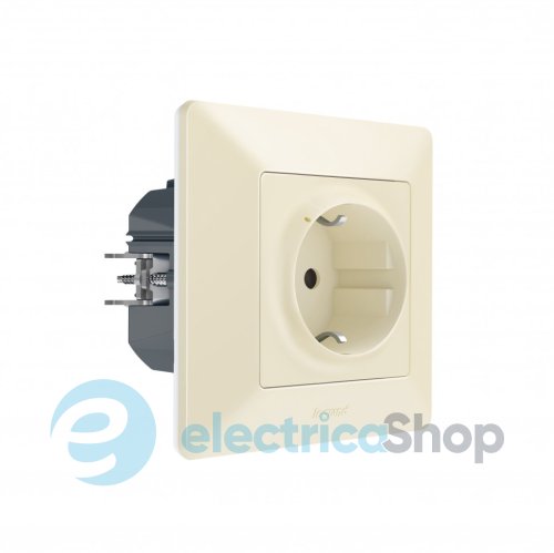 Умная розетка с з/к 16А/230В со шторками Valena Life with Netatmo 752294, слоновая кость