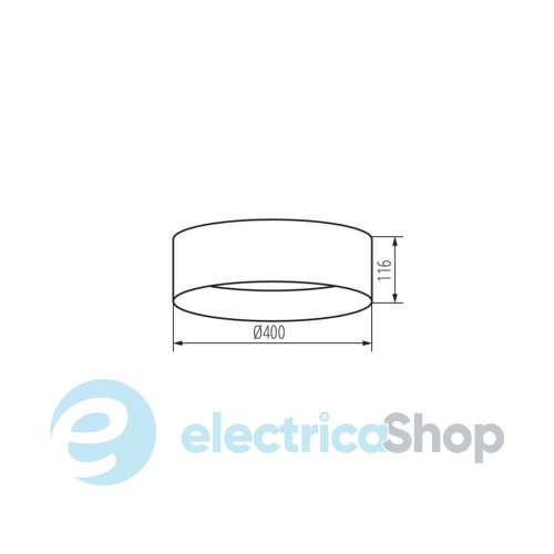 Накладний світильник RIFA LED 3000K Kanlux 17,5W NW B/G 36465