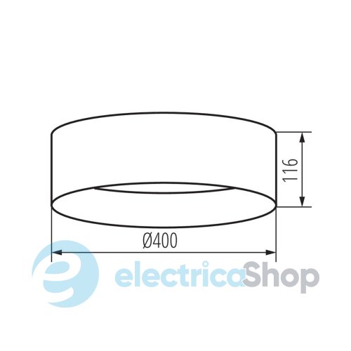 Накладний світильник RIFA LED 3000K Kanlux 17,5W NW GR/G 36467