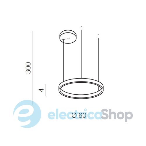 Підвісний світильник AZzardo HALO PENDANT 60 WH AZ4967