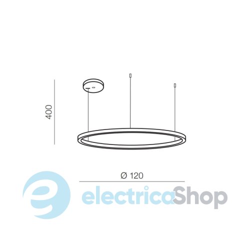 Подвесной светильник AZzardo HALO PENDANT 120 CCT GO + REMOTE CONTROL AZ5344