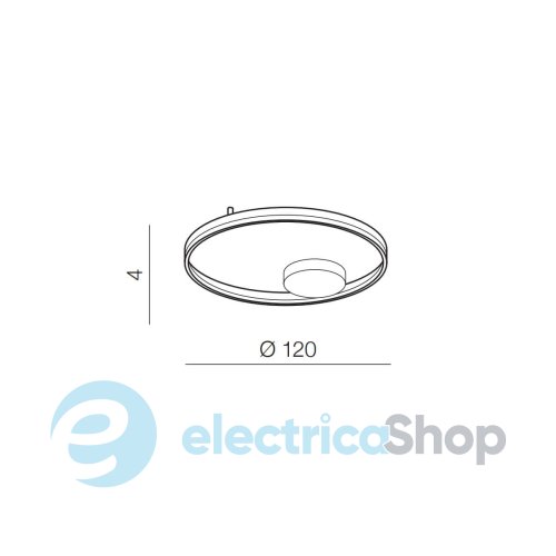 Стельовий світильник Azzardo HALO TOP 120 CCT BK + REMOTE CONTROL AZ5345