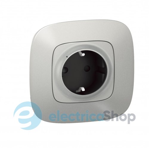 Умная розетка с з/к 16А/230В со шторками Valena Allure with Netatmo 752794, алюминий