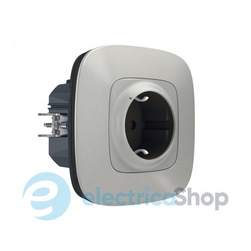 Умная розетка с з/к 16А/230В со шторками Valena Allure with Netatmo 752794, алюминий