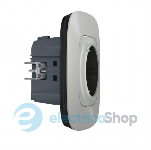 Умная розетка с з/к 16А/230В со шторками Valena Allure with Netatmo 752794, алюминий
