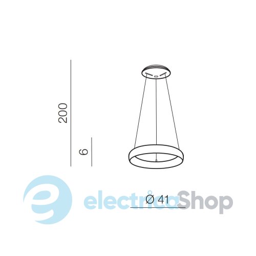 Подвесной светильник AZzardo ANTONIO PENDANT 41 CCT CO + REMOTE CONTROL AZ5059