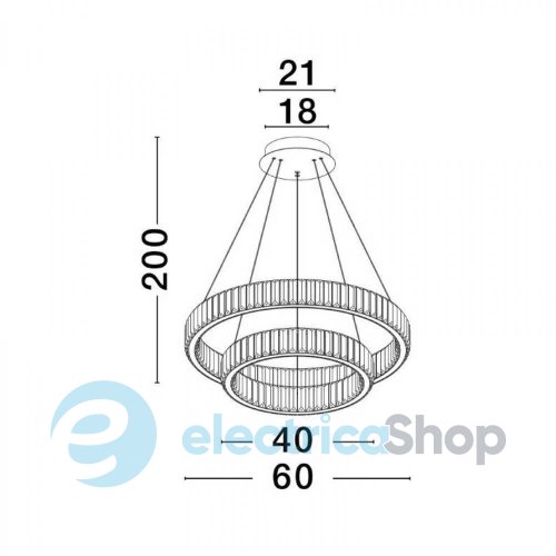 Підвісний світильник Nova Luce 9333077 Aurelia