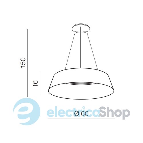 Подвесной светильник AZzardo EMMA 60 CCT BK + REMOTE CONTROL AZ5094