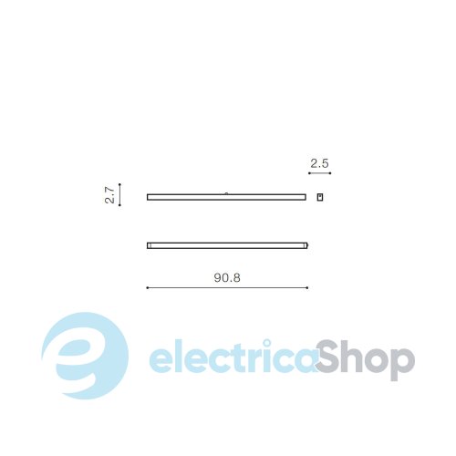 Магнитный трековый светильник AZzardo GAMMA SAGA TRACK MAGNETIC 5mm 30W 4000K BK AZ5305