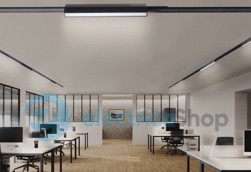 Магнитный трековый светильник AZzardo GAMMA SAGA TRACK MAGNETIC 5mm 30W 4000K BK AZ5305