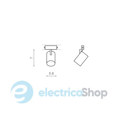 Магнитный трековый светильник AZzardo BETA GARY 230V TRACK MAGNETIC GU10 WH AZ5208