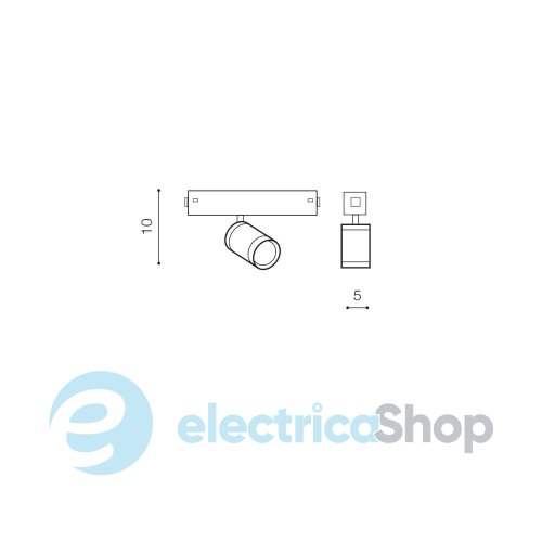 Магнитный трековый светильник AZzardo BETA OPTICA 230V TRACK MAGNETIC 10W CCT BLUETOOTH BK AZ5183