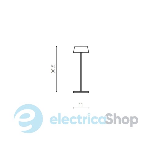Настільна лампа AZzardo GILBERTO TABLE IP54 WH AZ5334