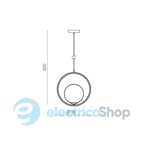 Подвесной светильник AZzardo JUMBO 1 PENDANT AZ4983