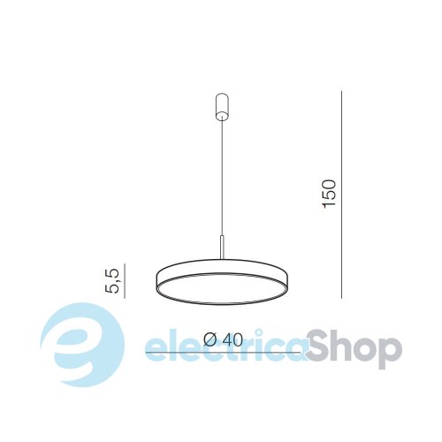 Підвісний світильник Azzardo MARCELLO PENDANT 40 CCT GO + REMOTE CONTROL AZ5089