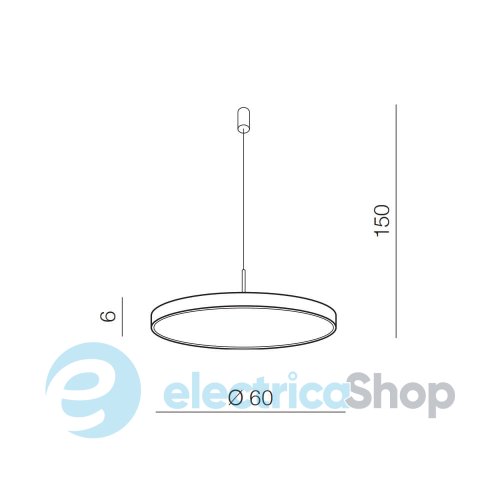Підвісний світильник Azzardo MARCELLO PENDANT 60 CCT BK + REMOTE CONTROL AZ5091