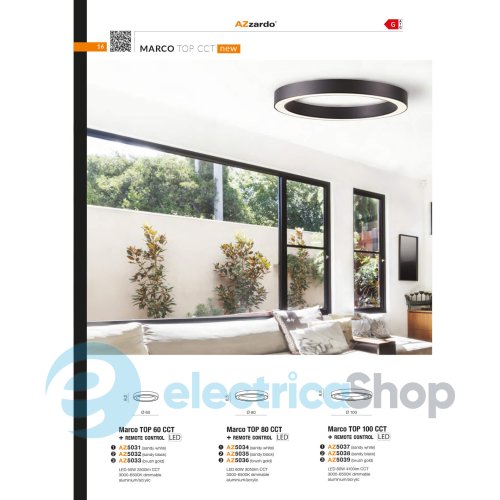 Стельовий світильник Azzardo MARCO TOP 60 CCT GO + REMOTE CONTROL AZ5033