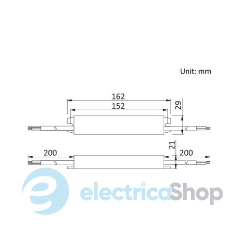 Блок питания 12V 30Вт IP67 JINBO JLV-12030KA-W герметичный, алюминиевый корпус (16561)