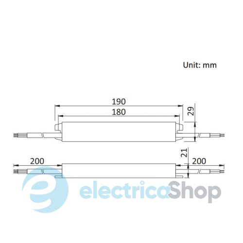 Блок живлення 12V 45Вт. IP67 JINBO JLV-12045KA-W герметичний, алюмінієвий корпус (17552)