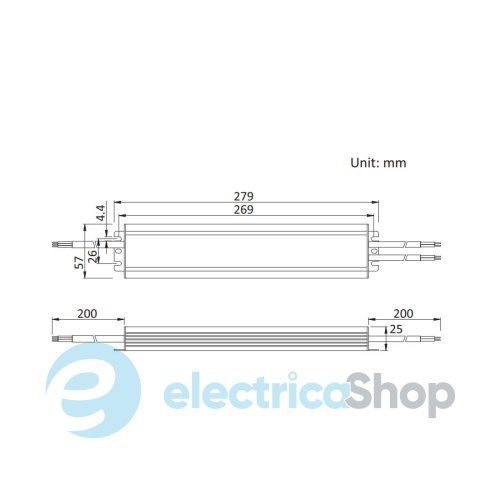 Блок живлення 12V 150Вт. IP67 JINBO JLV-12150KA-L герметичний, алюмінієвий корпус (12361)
