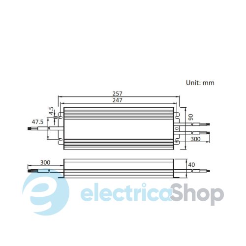 Блок живлення 12V 360Вт. IP67 JINBO JLV-12360KA-L герметичний, алюмінієвий корпус (18756)