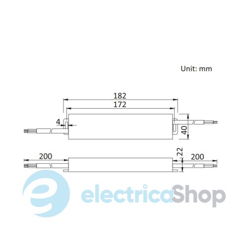 Блок питания 24V 80Вт IP67 JINBO JLV-24080KA-W герметичный, алюминиевый корпус (18970)