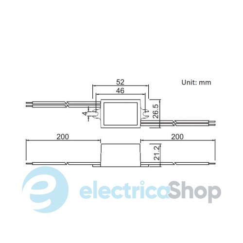 Блок живлення 12V 5Вт. IP67 JINBO JLV-12005PA герметичний пластиковий корпус (18969)
