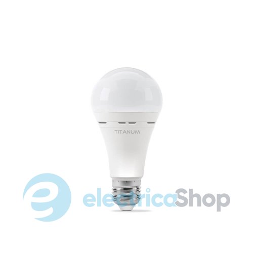 LED лампа аккумуляторна TITANUM A68 10W E27 4000K 220V