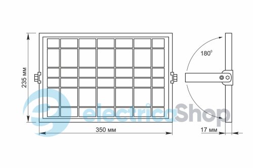 LED прожектор автономный VIDEX 1000LM 5000K 3.2V