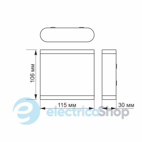 Вуличний настінний світильник VIDEX LED AR06 IP54 6W 2700K (VL-AR06-062B) 26542