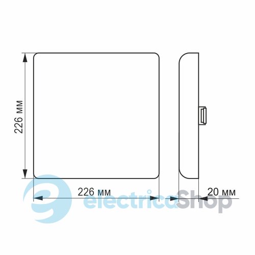 Встраиваемый светильник VIDEX LED 33W 4100K VL-DLFS-334 (25146) безрамочный
