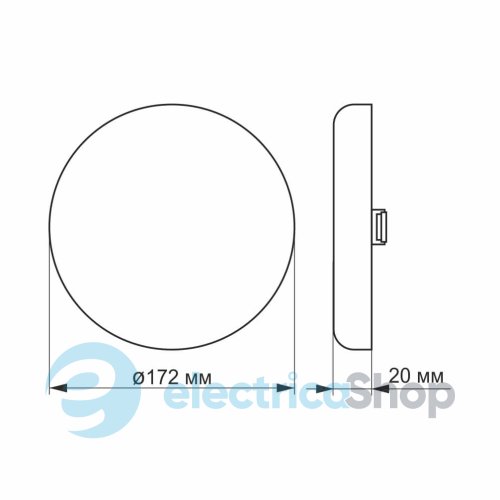 LED світильник безрамковий круглий VIDEX 24W 4100K VL-DLFR-244