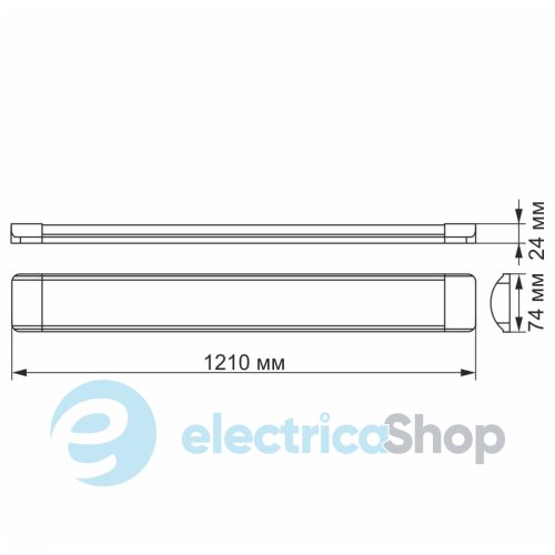 LED светильник линейный VIDEX 36W 1,2М 4100K
